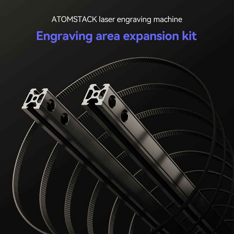 Il Kit di estensione dell'asse Y dell'area di incisione della macchina per incisione Laser ATOMSTACK si espande a 850x410mm per la serie X7 Pro/ S10 Pro/A5