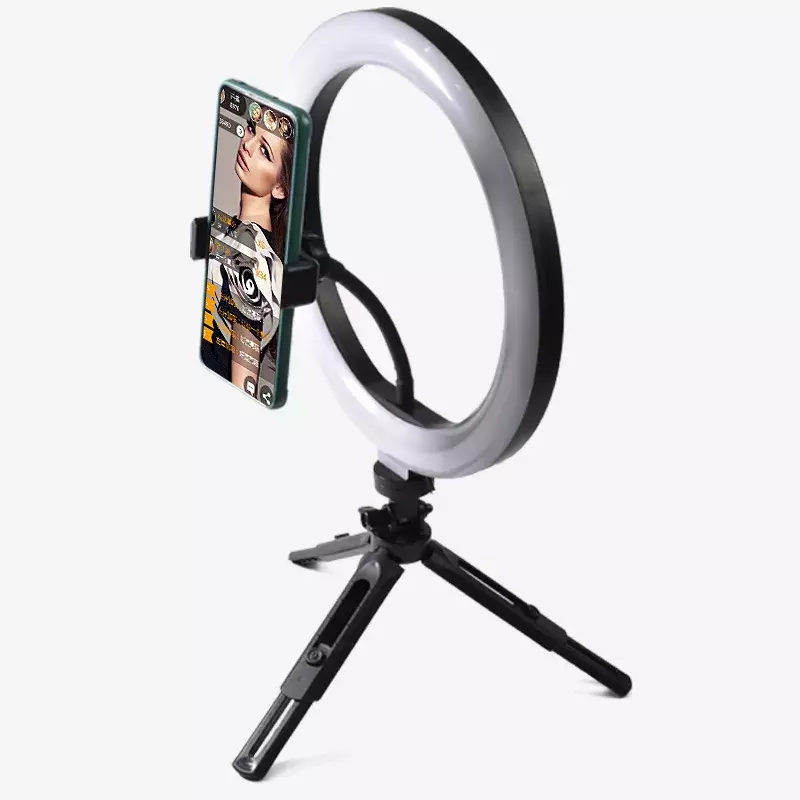 แบบพกพา Selfie Ringlight ปรับขาตั้งกล้อง Remote การถ่ายภาพโทรศัพท์ Photo Led เติมหลอดไฟ Youtube เติม
