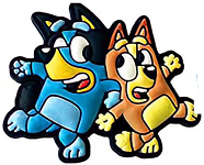 1 stücke Einzigen Verkauf Cartoon Hund Bluey Schuh Schnalle Anime Figur PVC Crocs Charms Großhandel Verfügbar Zubehör Dekoration Kind Geschenk