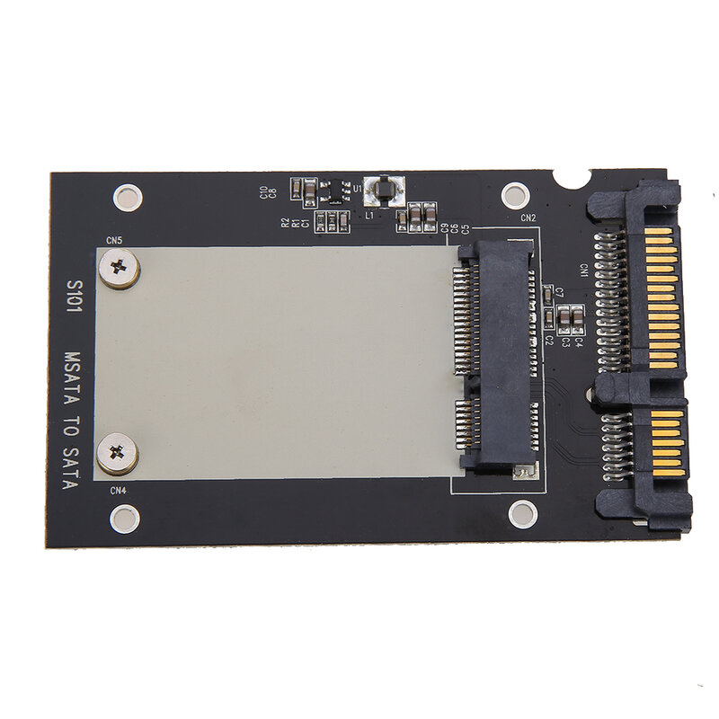 Uniwersalny msata do 2.5 "SATA standardowy Mini SSD m SATA do 2.5 cal SATA 22-Pin Converter karta adaptera do Windows Linux Mac OS 10