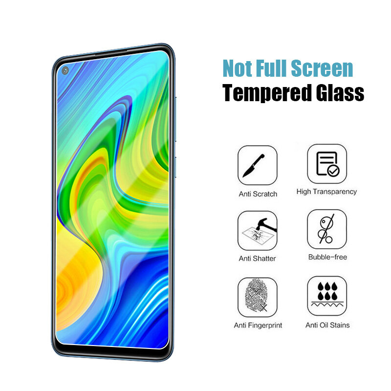 4PCS Tempered Glass for Redmi Note 9 Pro Max 9S 9T Screen Protector Glass for Xiaomi Redmi 9 9A 9AT 9C NFC Note 10x 11 Pro Glass
