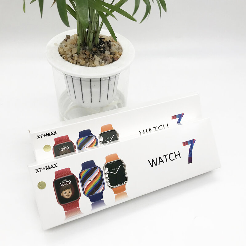 X7 + Max Smartwatch لتقوم بها بنفسك الطلب بلوتوث دعوة الرجال النساء الرياضة ساعة ذكية IWO14 مقاوم للماء FitnessBand 2022 جديد i7 برو ماكس X8MAX W17