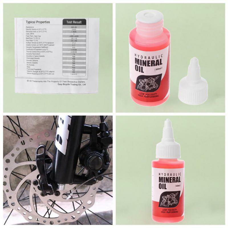 60ml freni per bici olio minerale lubrificante per freni a disco per biciclette di grande capacità olio liscio per Shimano Magura Tektro Bike Tool