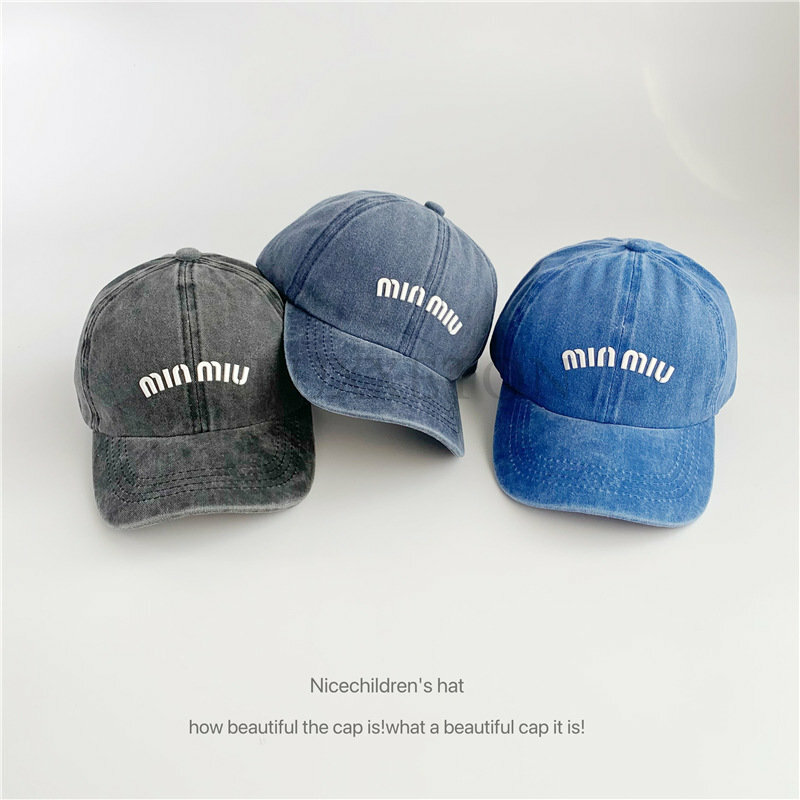 Topi Induk Anak untuk Dewasa dan Anak-anak Topi Bisbol Pria dan Wanita Topi Surya Katun Kasual Dapat Disesuaikan Topi Visor Warna Solid