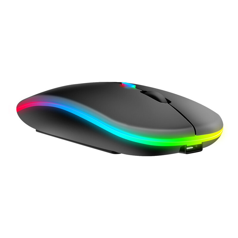 RYRA 2.4G bezprzewodowa mysz cicha mysz bezprzewodowa na akumulator 1600dpi na laptopa ergonomiczna konstrukcja bezprzewodowa mysz dla graczy PC Office