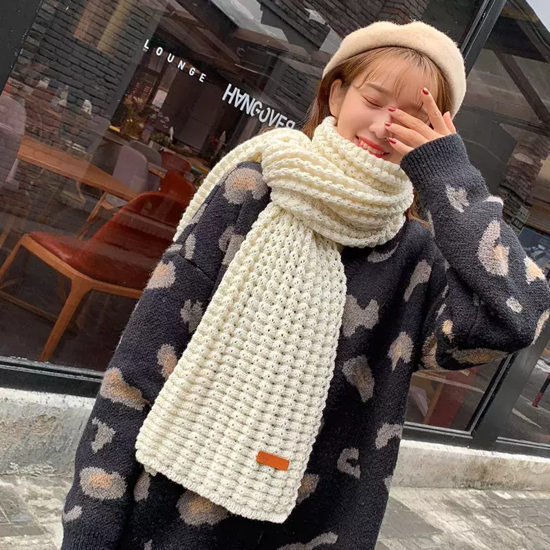 Winter Warm Long  Knitting Scarf Women's Thick Scarves