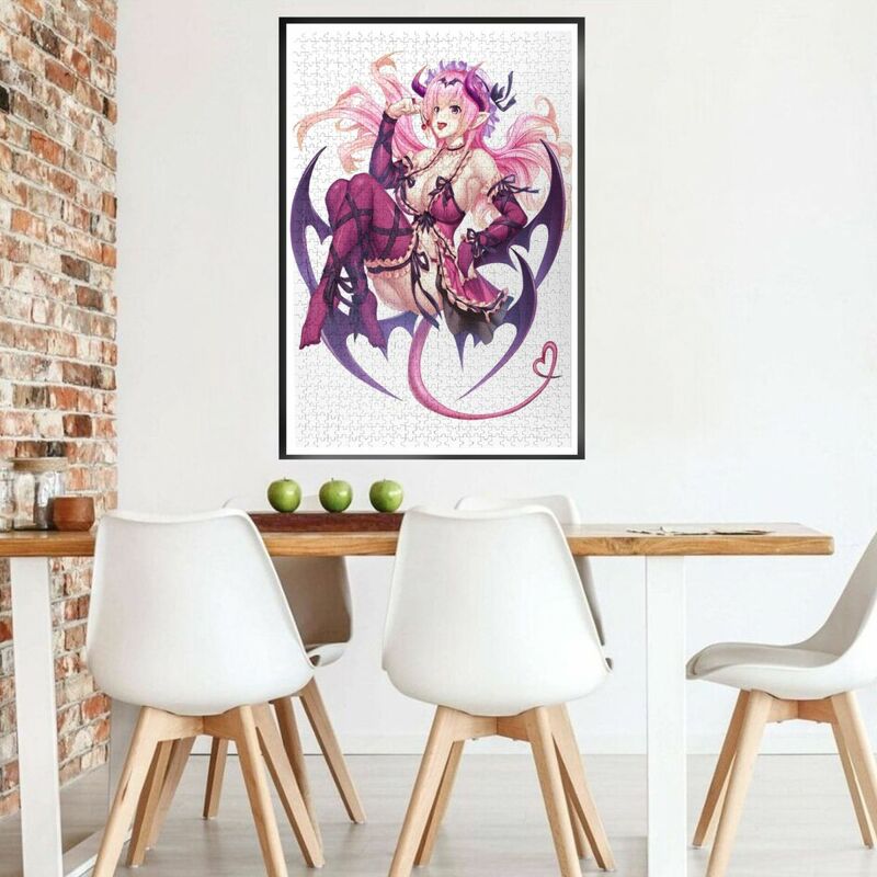 Demônio meninas quebra-cabeça hentai anime h pintura 1000 peça quebra-cabeça para adultos doujinshi menina sexy comic merch anime poster quarto decoração