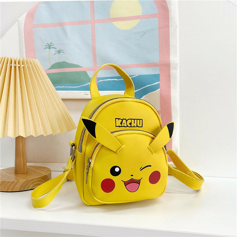 Sac à Dos Pokémon Pikachu avec Personnages d'Anime pour Enfant, Cadeau à la Mode pour Fille et Garçon