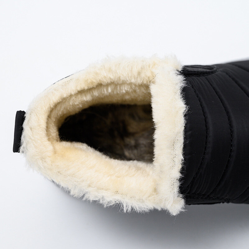 2022ผู้หญิงข้อเท้ารองเท้าบูท Snow Boots ผ้าร่มด้านบนกำมะหยี่หิมะอบอุ่นรองเท้าแฟชั่นลื่น Ultra Light รองเท...