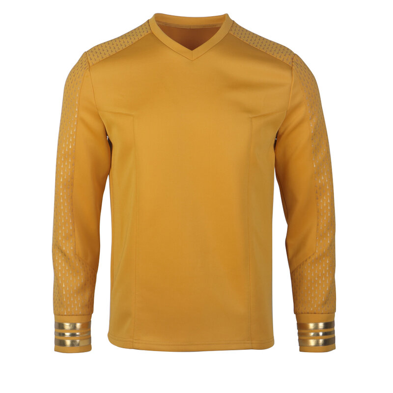 Star Strange-uniformes dorados de Lucio Trek, camisetas rojas y azules para Cosplay, accesorios para Halloween