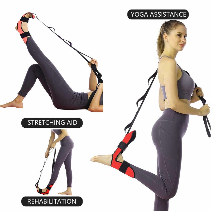 Sabuk Peregangan Ligamen Yoga Tali Peregang Kaki untuk Latihan Balet Cheer Menari Senam Yoga Fleksibilitas Sabuk Peregangan Kaki