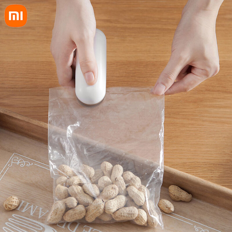 Xiaomi Mijia Penutup Panas Mesin Rumah Tangga Penyegel Mini Portabel Terbaik Penyimpan Makanan untuk Paket Tas Plastik Gadget Mini