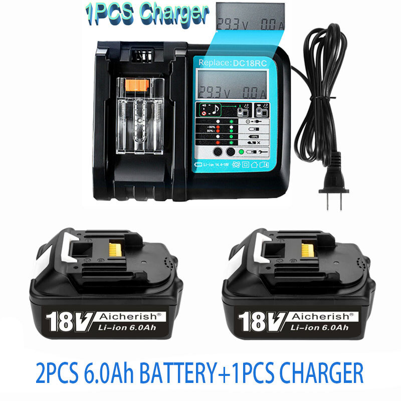 18650 Rechargeable Batterie Au Lithium-Ion 18 V 6000Mah Adapté Pour Makita 18 V 6Ah BL1840 BL1850 BL1830 BL1860B LXT400