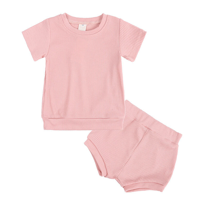 Conjuntos de ropa para niños y niñas, camiseta de manga corta con retales, Top y falda, chándal de 2 piezas, 2022