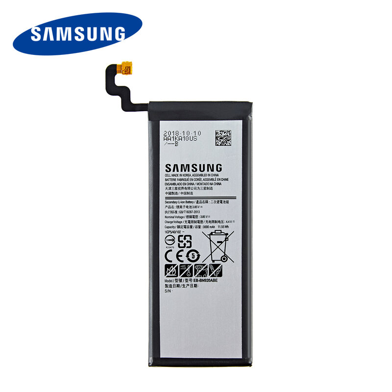 SAMSUNG Original EB-BN920ABE แบตเตอรี่3000MAh สำหรับ Samsung Galaxy หมายเหตุ5 N9200 N920T N920C N920P Note5 SM-N9208โทรศัพท์มือถือ + เครื่องมือ