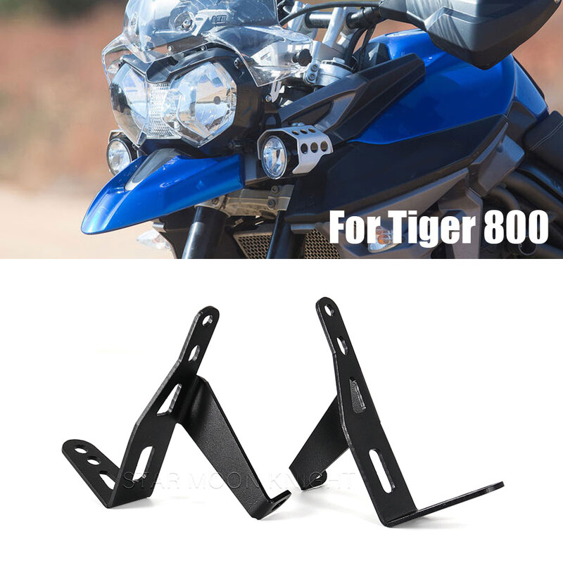 Braket Dudukan Lampu Kabut Tambahan untuk Motor Tiger800 Tiger 800 XCX XCA XRX XR XRt Aksesori Dudukan Lampu Berkendara