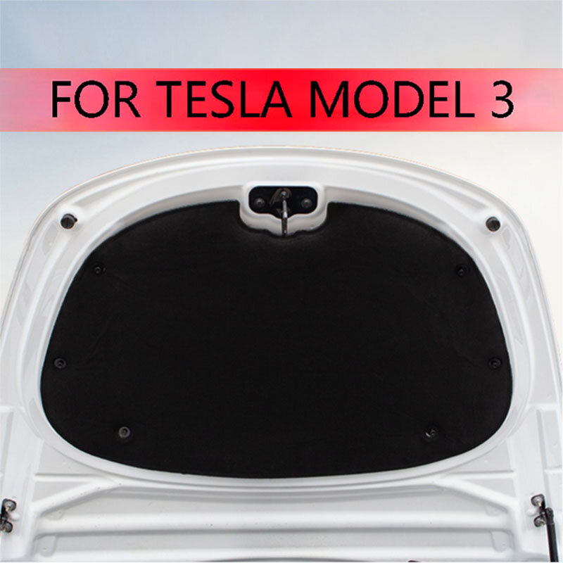 Звукоизоляционный хлопковый коврик для передней крышки двигателя Tesla Model 3