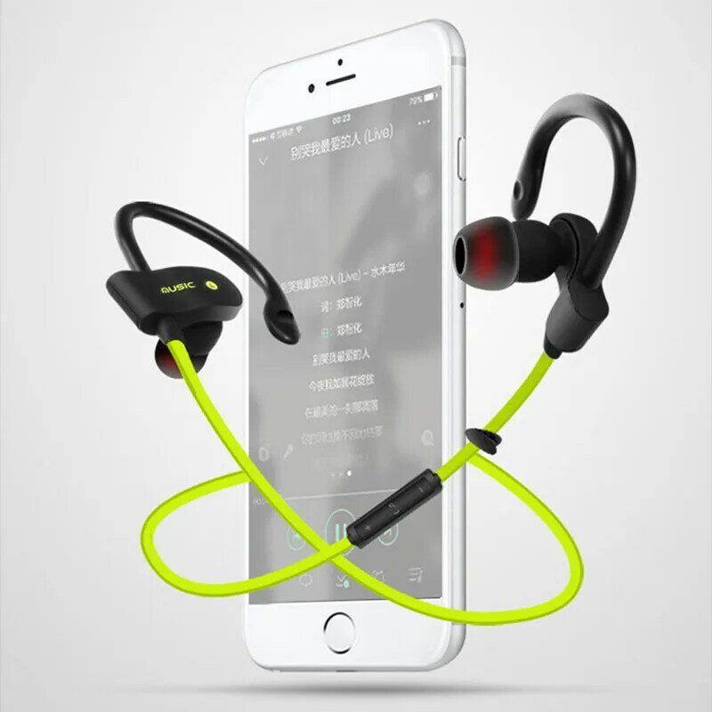 Sports Headphones Ear-mounted Bluetooth Headset For iPhone 14 13 iPad Xiaomi Huawei Samsung Bluetooth 5.0 Water Proof Earphone