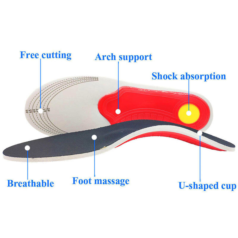 Premium Orthotic Insole Arch Support Flatfoot Orthopedic Insoles Pressure Of Air Movement For Feet Ease Damping Cushion Insole