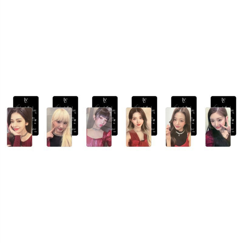 Kpop IVE Idol Group фотокарточки альбомы KITSCH почтовые карточки Yujin gaeueuray двусторонние высококачественные Lomo карточки коллекции фанатов
