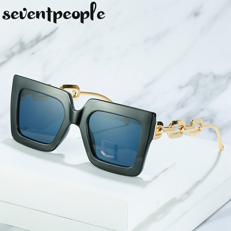 Gafas de sol cuadradas Vintage para hombre y mujer lentes de sol cuadradas a la moda de diseñador 