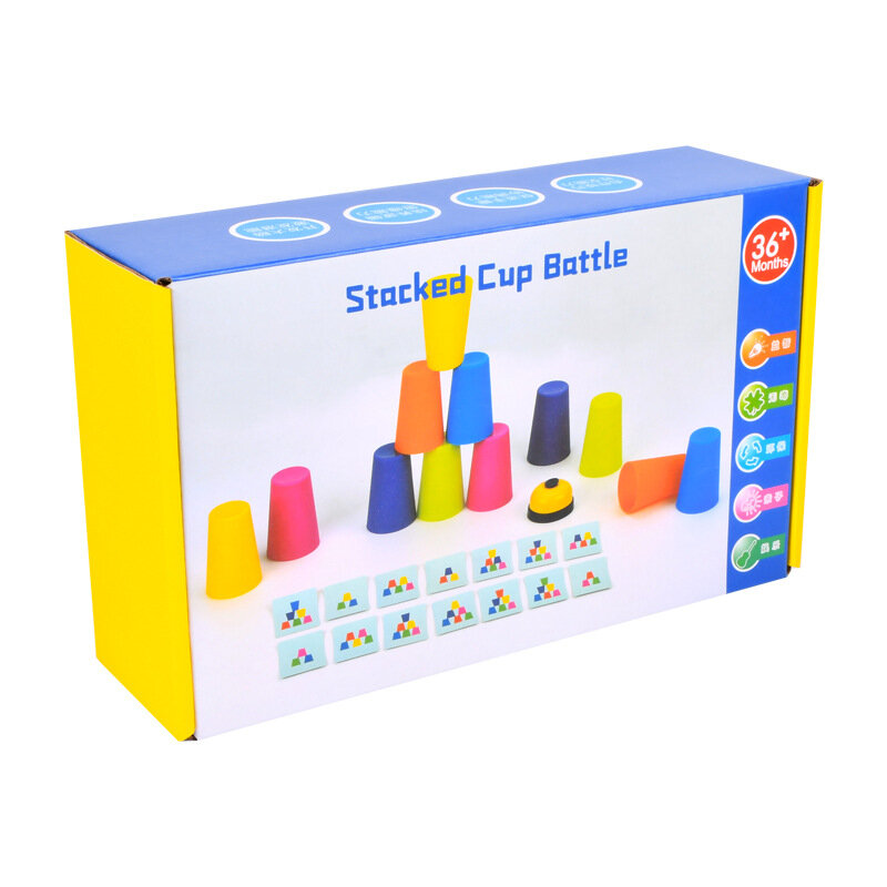 Concentration children's educational early education stacking cups competitive stacking cups thinking logic game training toys