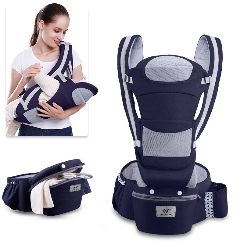 Baby Carrier Multifunctionele Baby Carrier Hip Seat (Ergonomische M Positie) voor 0-48 Maanden Baby Wrap Sling 15 Behulp Manier Te Dragen