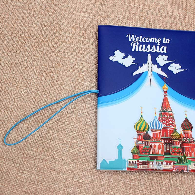 Accessori da viaggio sigillo approvato porta passaporto PVC stampa 3D custodia per passaporto da viaggio in pelle porta carte d'identità 14cm * 9.6cm