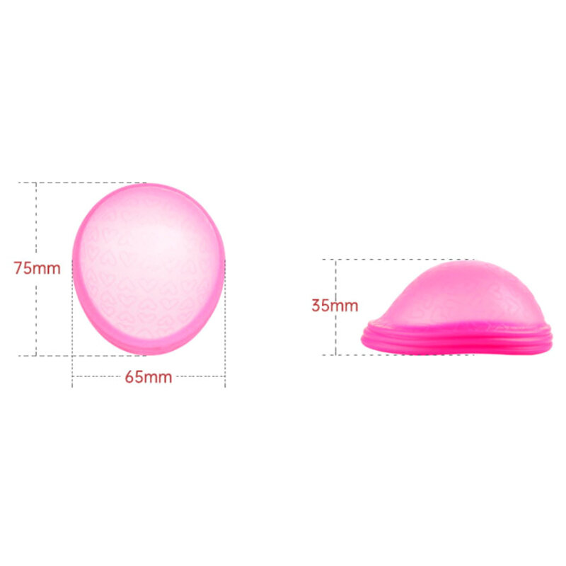 Menstrual Disc With Tail Flat-fit Extra-Thin Sterilizing Silicone Cup Feminine Tampon Pad Alternative with Storage Case