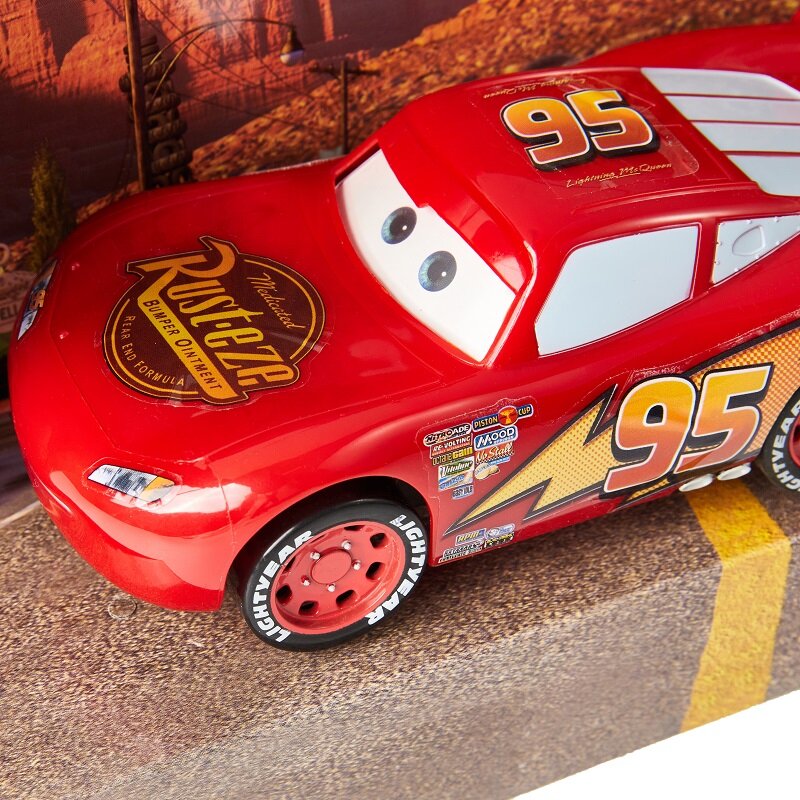 Disney-coche de carreras Pixar 3 Lightning McQueen para niño, juguete Original de plástico, regalo de cumpleaños