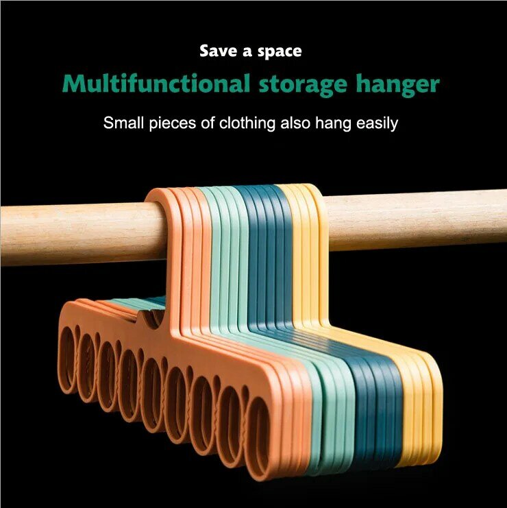 Multifunctional storage hanger eight teeth design dry and wet dual
