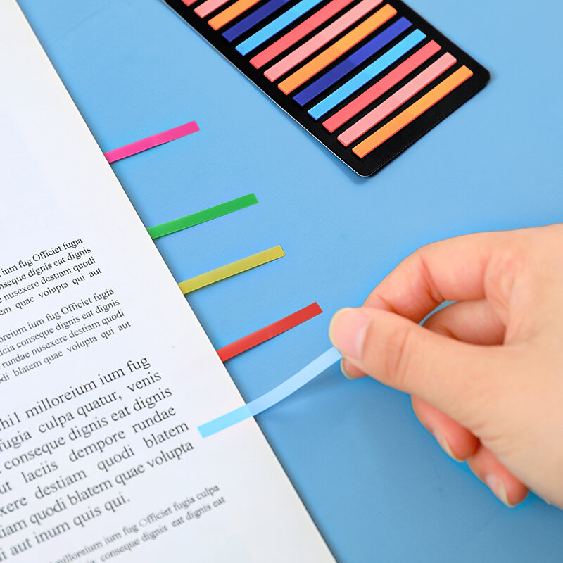 Bloc de notas con índice de Color arcoíris, notas adhesivas de papel, marcapáginas, material escolar, papelería Kawaii, 300 hojas