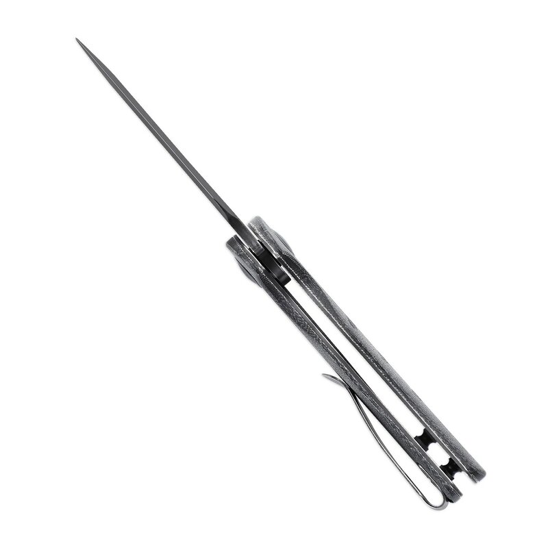 Нож для выживания Kizer V3488C6 C01C Mini, новинка 2022, черное лезвие 154 см и ручка из микрокарты с отверстием для большого пальца, нож для повседневного ...