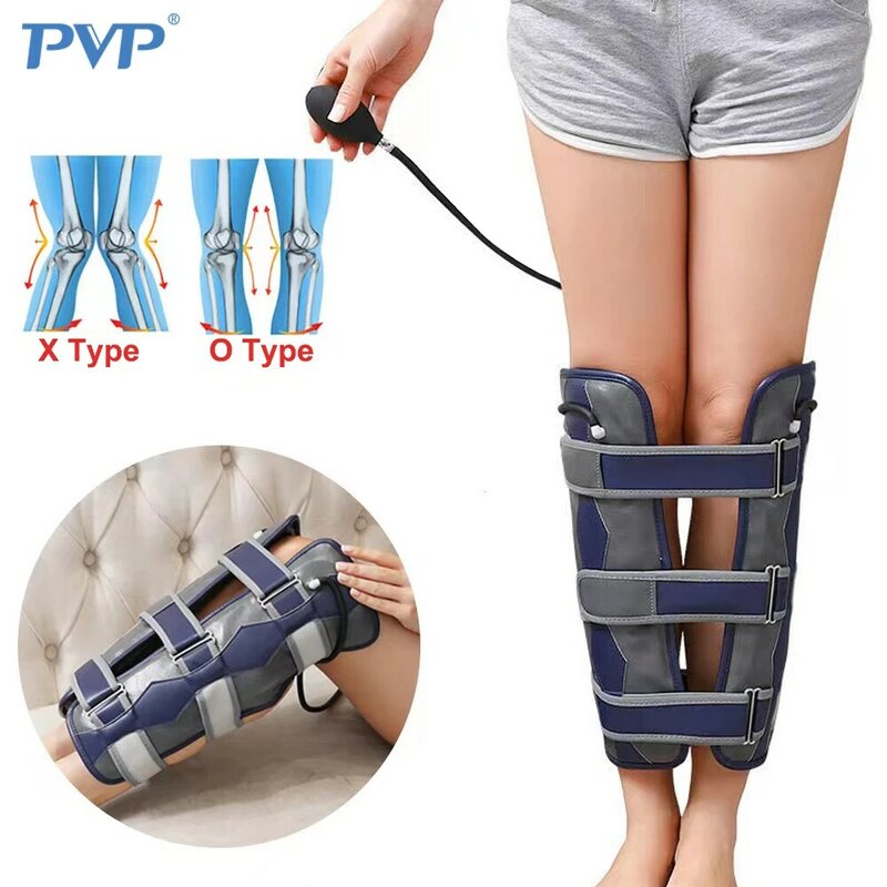 PVP 1Set نفخ الساق تصحيح حزام الساقين مصحح الوضعية X/O شكل الساق تصحيح حزام دعامة للساق بالكامل ضمادة تصويب الساقين