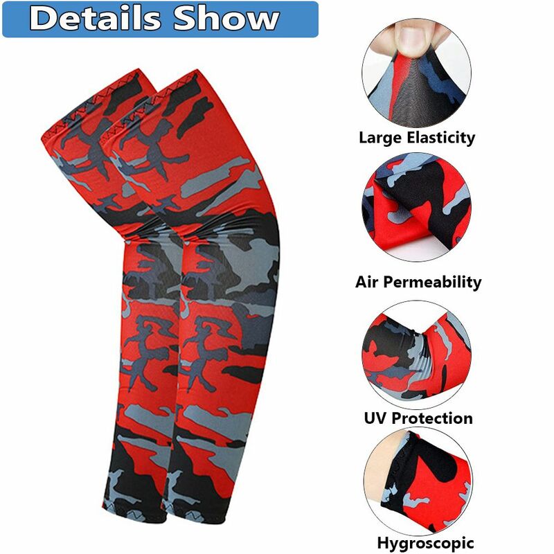 New Running Sportswear Summer Cooling Sun Protection Outdoor Sport Arm Sleeves Arm Cover