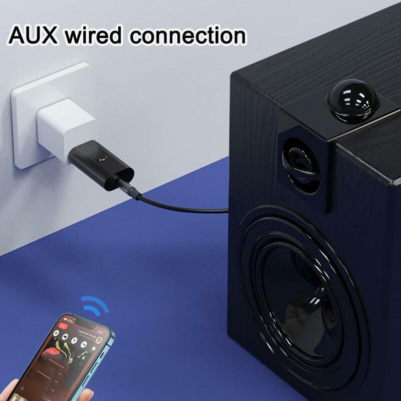Ricevitore trasmettitore Bluetooth 5.3 Wireless USB per adattatore Audio Aux per musica per auto per tastiera Mouse Wireless per PC Win11/10 Dri T9U7