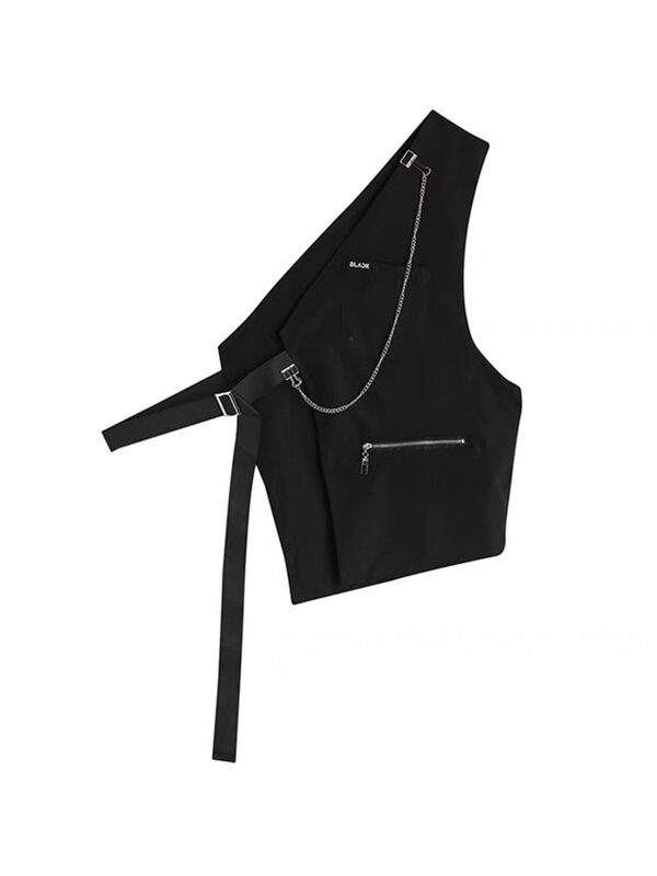 2022 donna marea estate Y2k set di due pezzi camicetta Streetwear moda utensili stile gilet e-girl camicie a maniche corte abito femminile