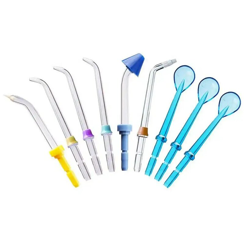 9 bicos escova de dentes elétrica acessórios ferramenta detal água flosser irrigador oral para chaves e dentes clareamento