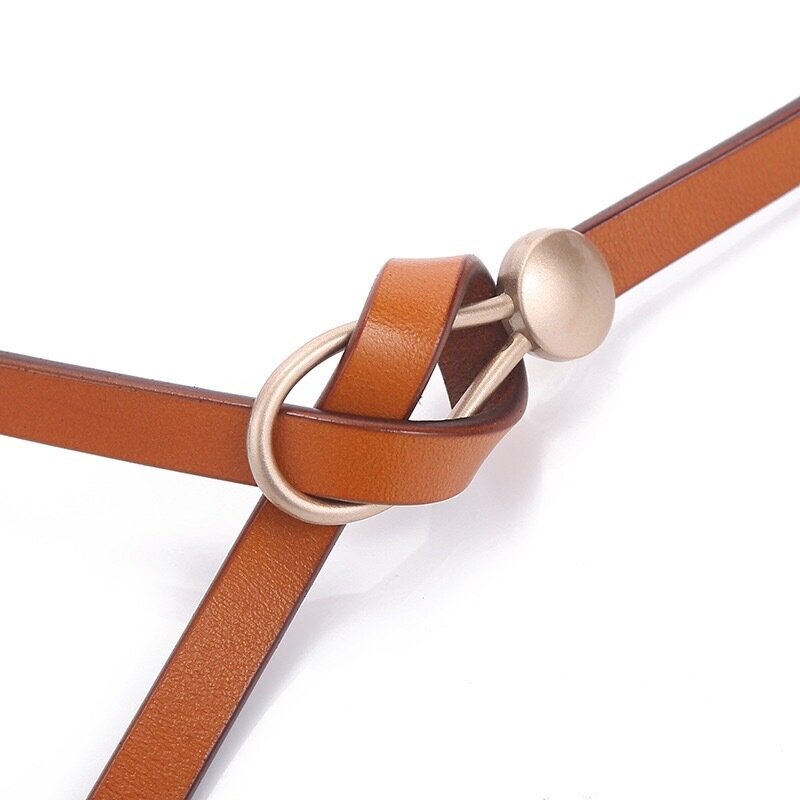 Accesorios de cinturón de vestir, cinturón decorativo anudado que combina con todo, temperamento de cintura de moda para mujer, suéter de cuero suave, cinturón de Jeans