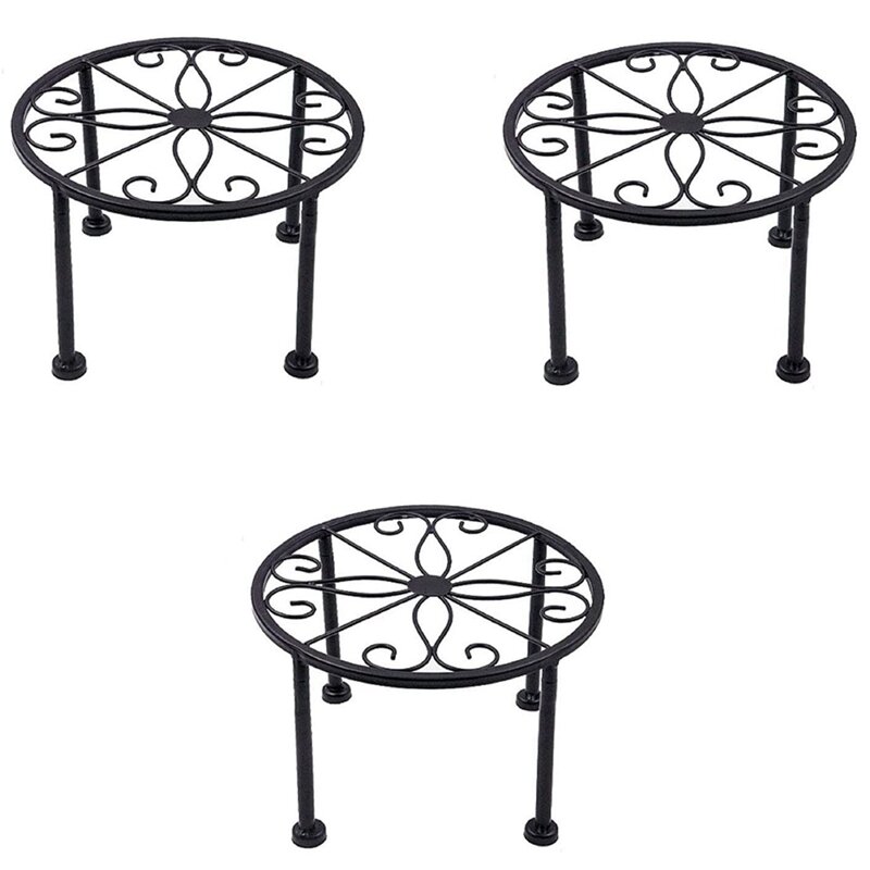 New 3 Packs Antirust Plant Stand,Non-Slip and Stable Potted Holder for Indoor Outdoor Duty Container,Beverage Dispenser