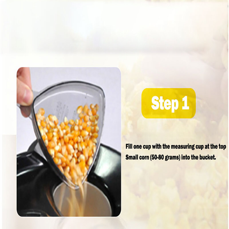 Pembuat Popcorn Mini Mesin Popcorn Listrik Alat Rumah Tangga Mesin Sepenuhnya Otomatis Mesin Popcorn untuk Dapur Rumah