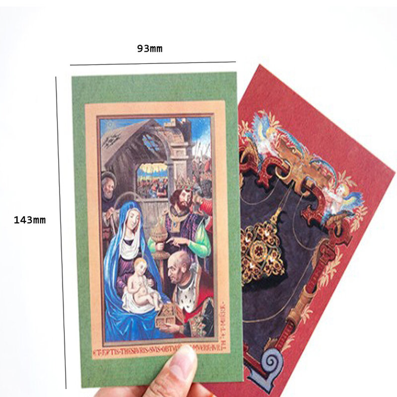 Картина маслом 30 шт./лот, восстанавливающая древний путь, креативная открытка, украшение, открытка, подарок, Рождественская открытка