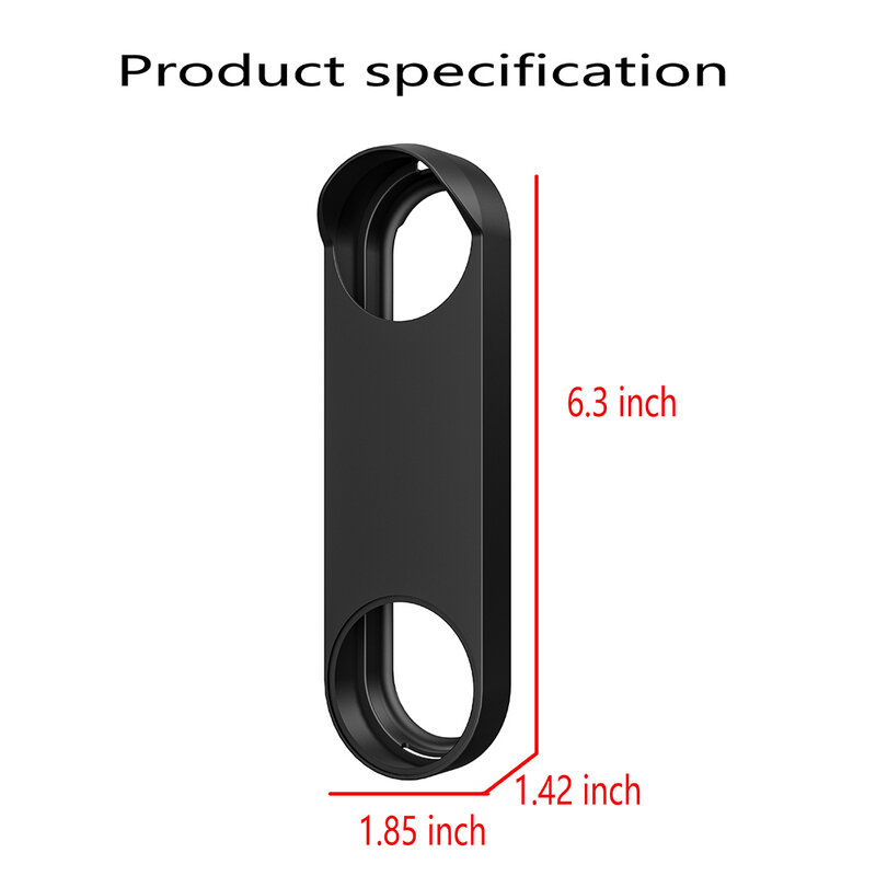 Silicone Doorbell Cover Shade Accessories Waterproof Protective Cover Case Anti Sunlight for Google Nest Doorbell Wired 2nd Gen