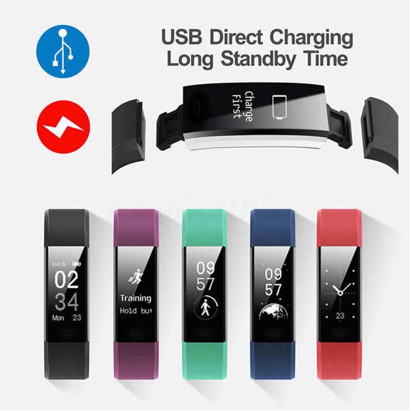 Voor Xiaomi 115Plus Smart Horloge Mannen Bloeddruk Waterdichte Smartwatch Vrouwen Hartslagmeter Fitpro Tracker Horloge Sport