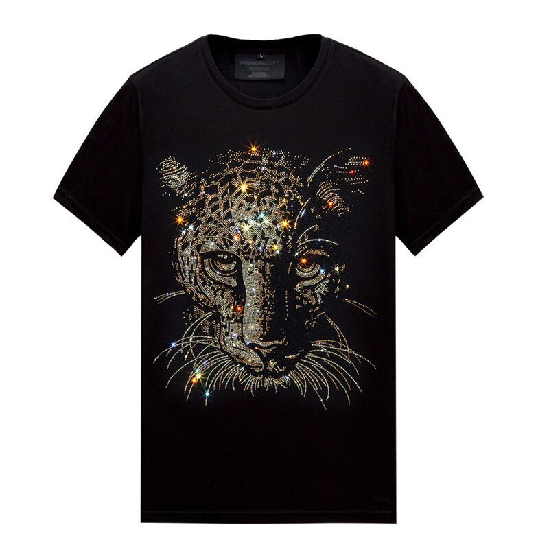 Letnie dorywczo dżetów koszule dla kobiet mężczyzn-projektant mody wycięcie pod szyją T-shirt topy Unisex merceryzowanej bawełny