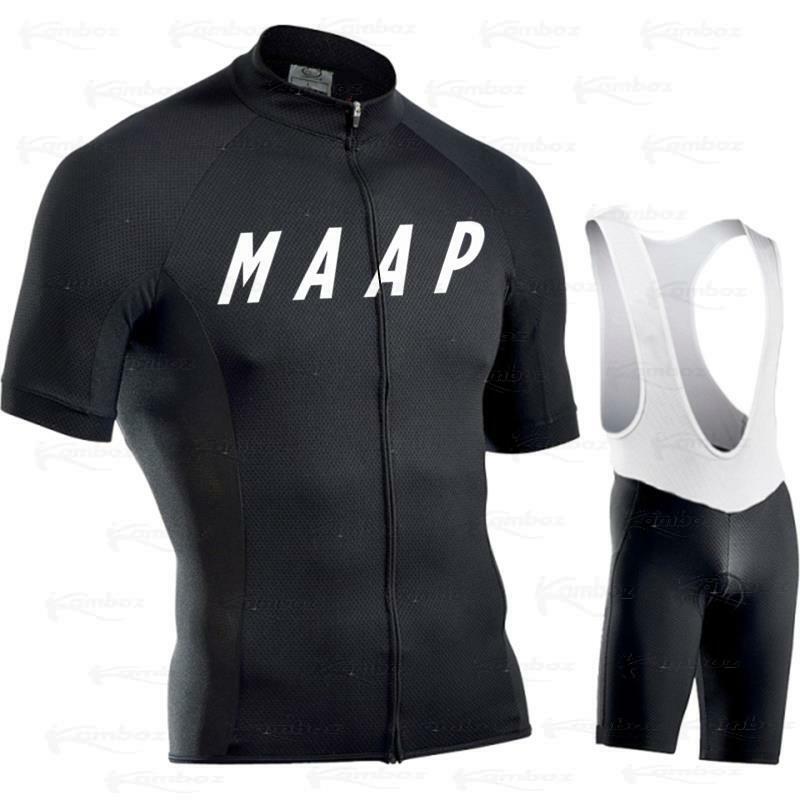 Велосипедный комплект, дышащая одежда для велоспорта 2022 MAAP, Мужская футболка с коротким рукавом, велосипедная одежда, одежда для горных вел...