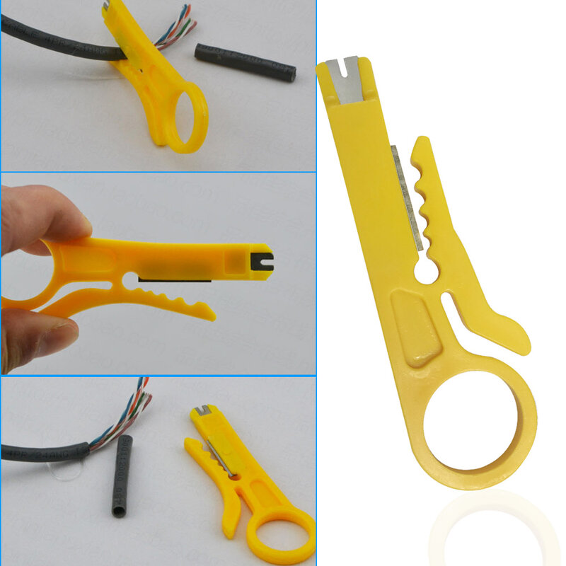 แบบพกพา Wire Stripper มีดคีม Crimper Crimping Tool สายตัดลวดตัด Crimpatrice Tools พ็อกเก็ต Multitools