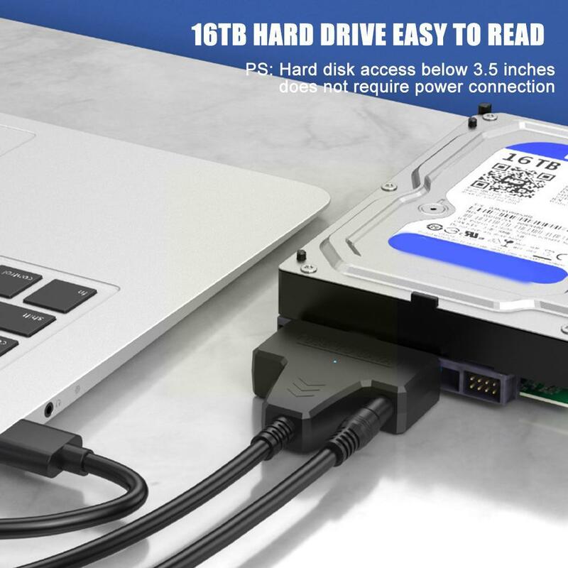 Cable USB 3,0 2,0 SATA 3 a USB 3,0, adaptador de unidad superior HDD, Cable de soporte externo III a 2,5 pines Gbps pulgadas, Sata 22 Z8D3