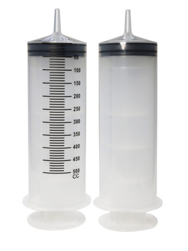 Bomba reusável da seringa da grande capacidade da seringa 500 ml que mede a tinta de alimentação do tubo de 1m