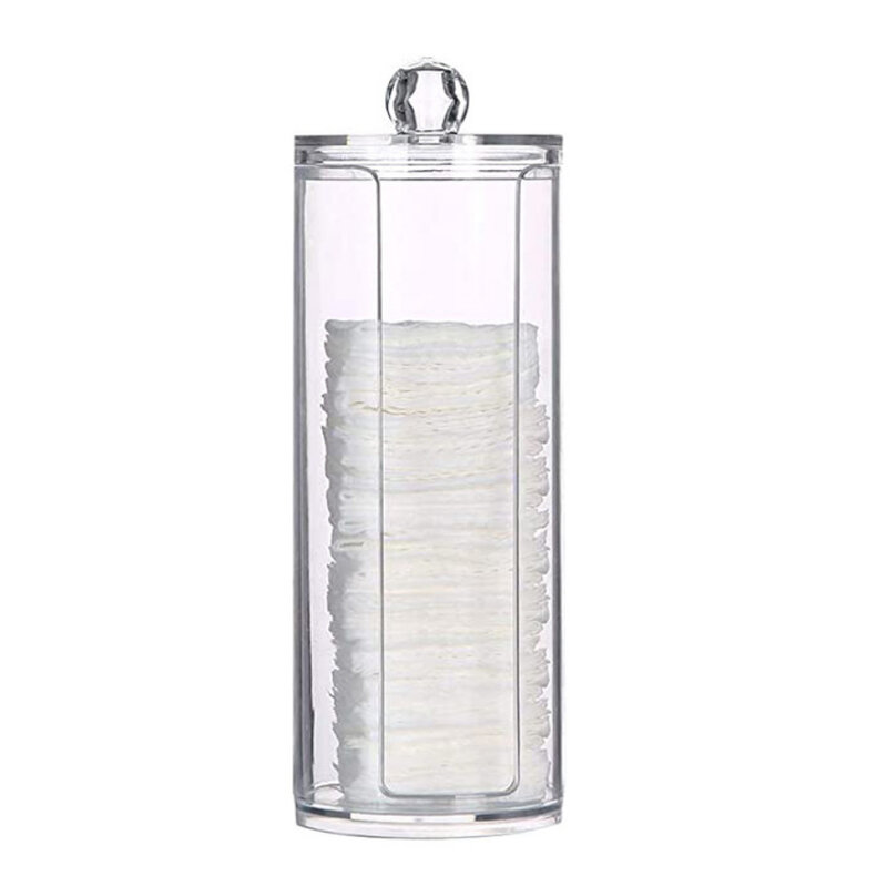 Algodão swabs jóias caixa de armazenamento de alta limpeza transparente algodão armazenamento jar cosméticos organizador batom titular caixa de armazenamento
